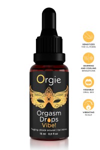 Gel eccitazione di Clitoris Orgasm Drops Vibe 15ml