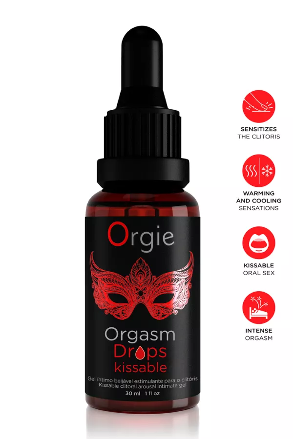 Gel d'excitation du Clitoris Orgasm Drops Kissable