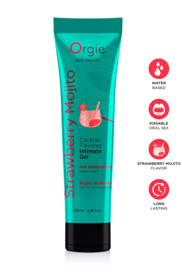 Gel intime Lube Tube Cocktail Fraise Mojito 100ml