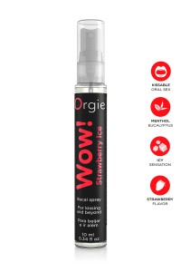 Exciting oral spray Wow menthol frozen strawberry