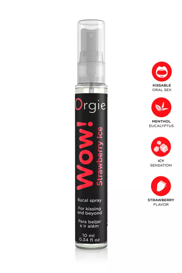 Anregendes orales Spray Wow Menthol gefroren Erdbeere