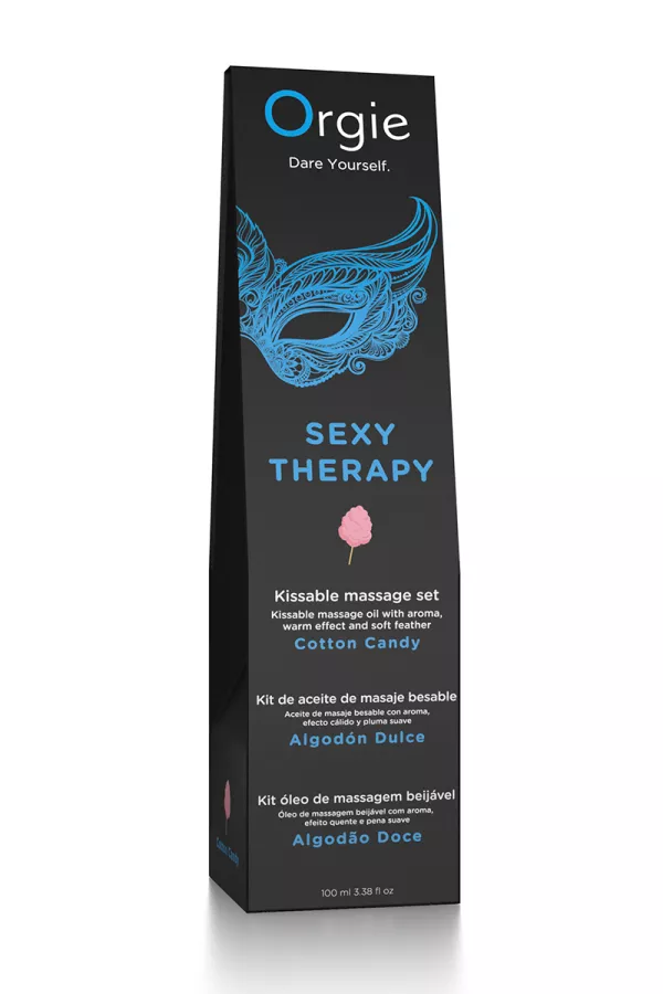 Huile de massage embrassable Sexy Therapy barbe à papa