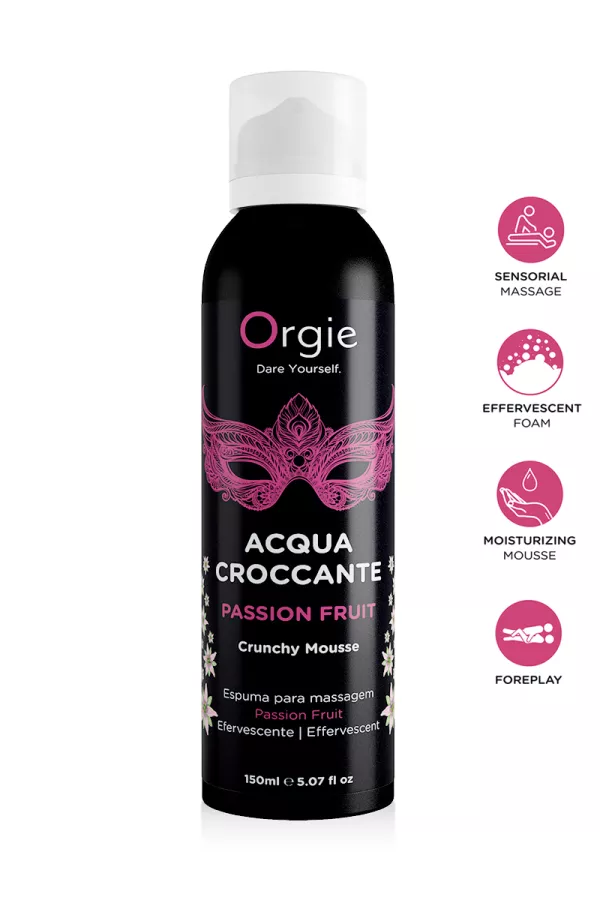 Mousse de massage fruit de la passion - Orgie - Sexshop Tentations