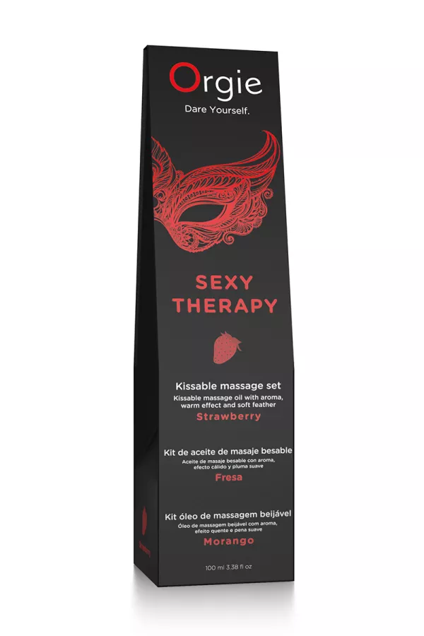 Huile de massage embrassable Sexy Therapy fraise