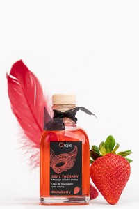 Olio da massaggio baciabile alla fragola Sexy Therapy