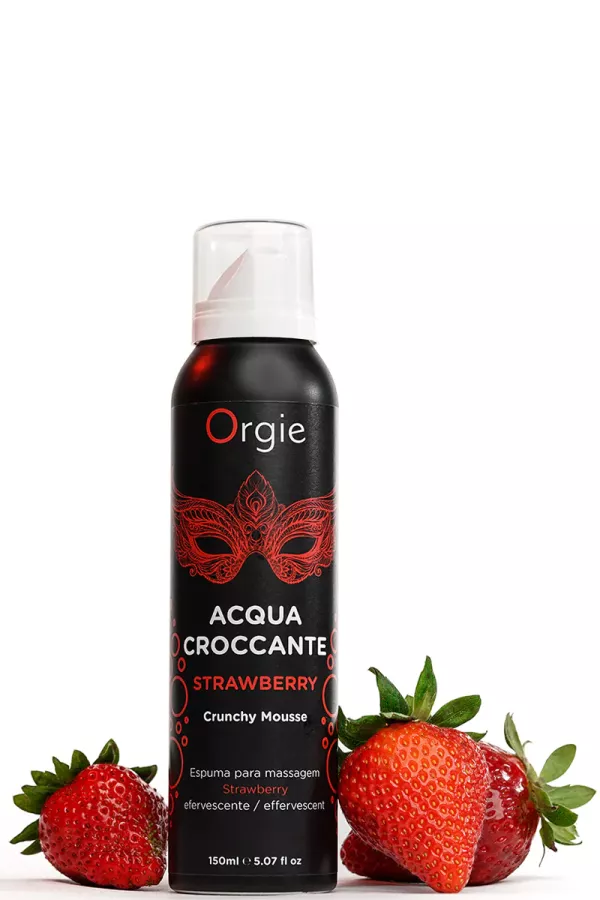 Mousse de massage fraise - Orgie - Sexshop Tentations