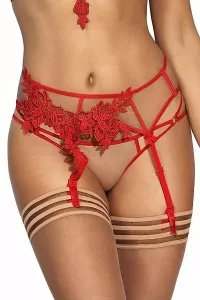 Red garter belt V-8862