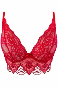 Red lace bra V-9691