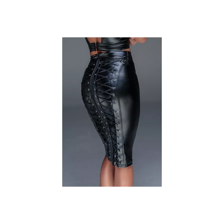 Skirt wetlook F152