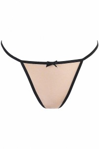 Beige jersey nuisette V-10539