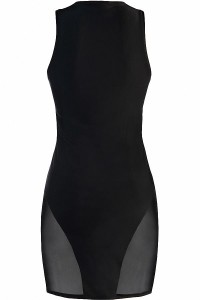 Black foam dress V-10619