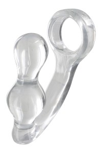 Prostate stimulator and transparent cockring