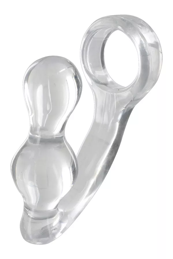 Prostate stimulator and transparent cockring