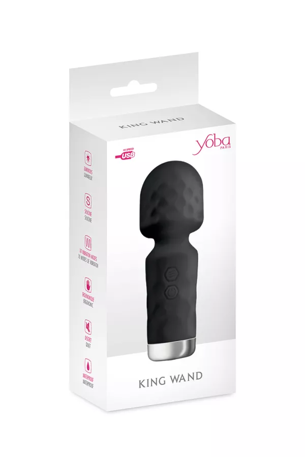 King Wand Minivibrator schwarz