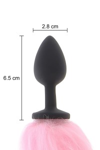 Licorn anal plug with light tail