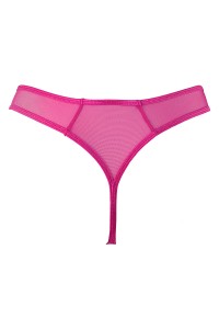 Thong Rose Tüll und Stickerei V-10258