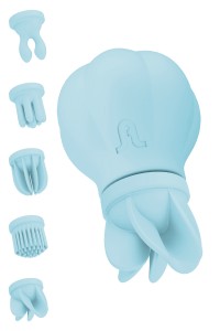 Stimolatore del clitoride blu caress