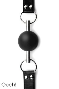 Fester Ball Gag schwarz