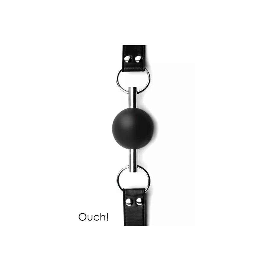 Fester Ball Gag schwarz