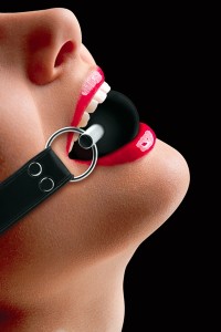 Fester Ball Gag schwarz