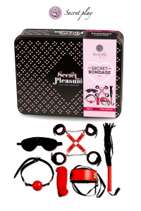 BDSM 8 parti Kit - Rosso e Nero