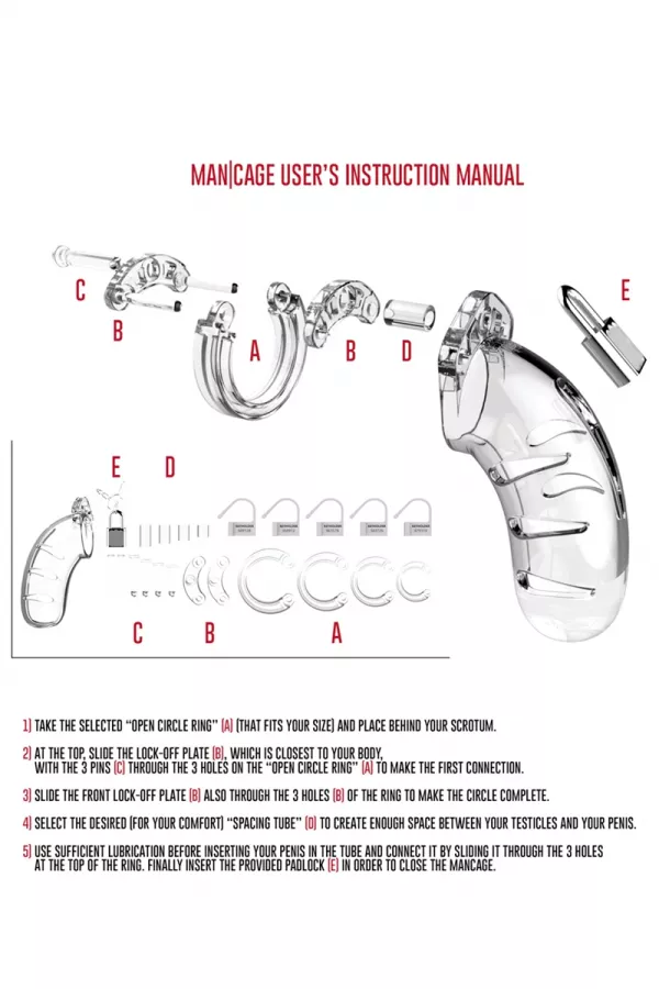 Cage de chasteté 11,5cm ManCage 04