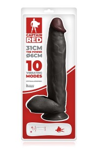 Vibro XXL The Power Black 31 x 6 cm - Captain Red