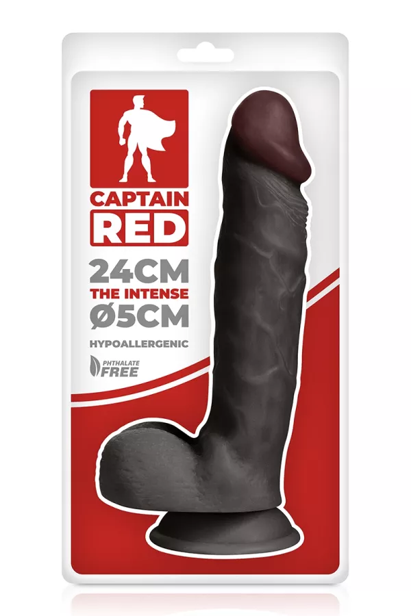 Realistic Dildo The Intense Black 24 x 5 cm