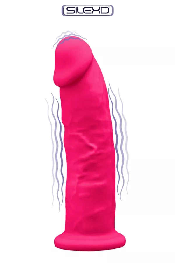 Vibratore a doppia densità rosa 17.5 cm