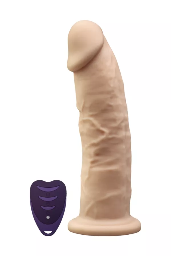 Realistic vibrator remote controlled 17.5 cm