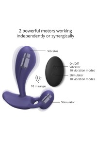 Double Stimulator remote controlled Witty