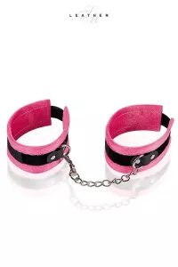 Pink and black ankles handcuffs