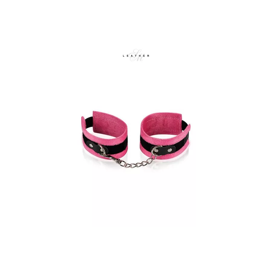 Cuffs pink and black