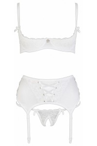 Set Dessous 3 Zimmer offen weiß