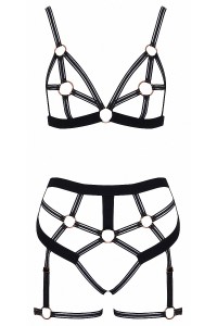 BDSM Dessous Set schwarzer Harness