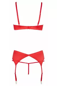 Set lingerie 3 rooms open red