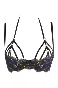 Reggiseno in pizzo nero V-10361