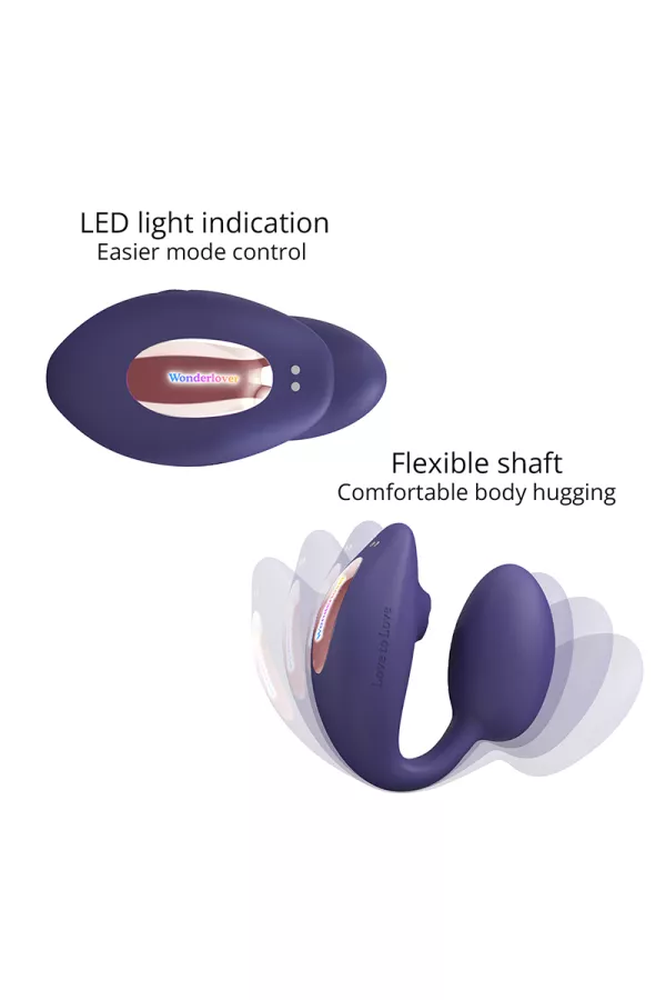 Doppia Stimulatore "Wonderlover" viola