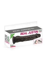 Dildo realistic 21 cm black - Real Justin