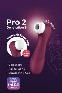 Pro 2 Generation 3 Stimulator verbunden bordeaux