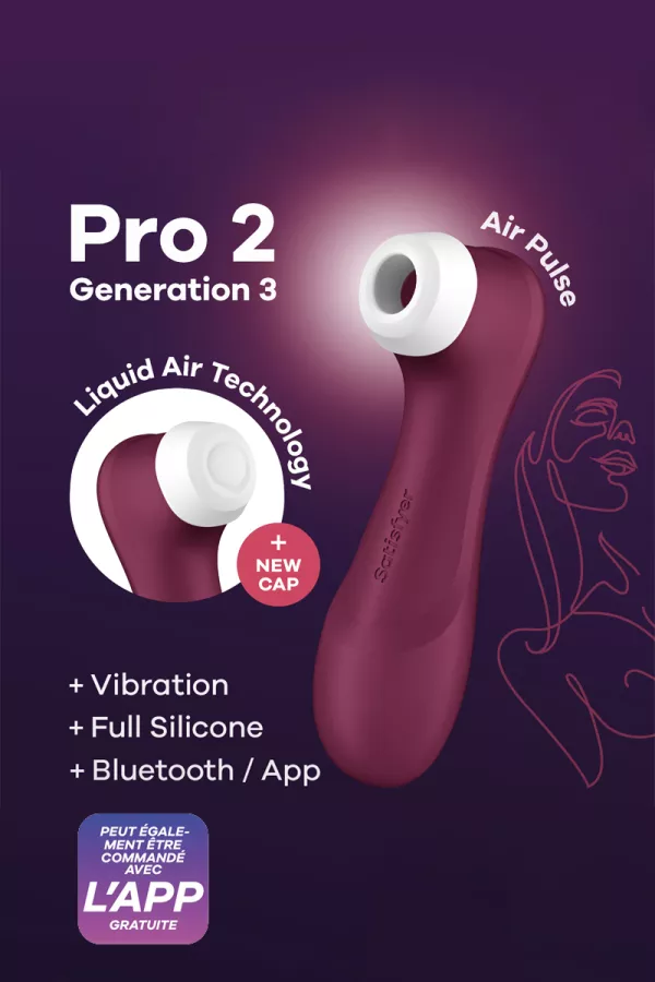 Stimolatore Pro 2 Generation 3 collegato bordeaux