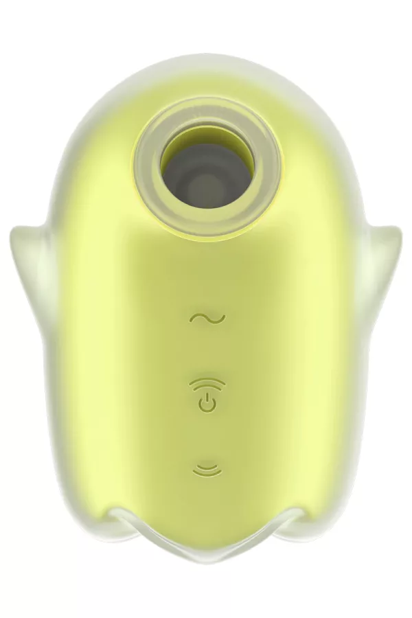 Stimolatore vibrante senza contatto giallo Ghost incandescente