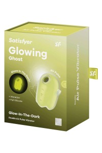 Stimolatore vibrante senza contatto giallo Ghost incandescente