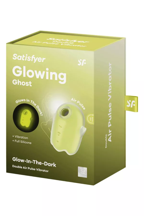 Berührungsloser, vibrierender Stimulator Glowing Ghost yellow