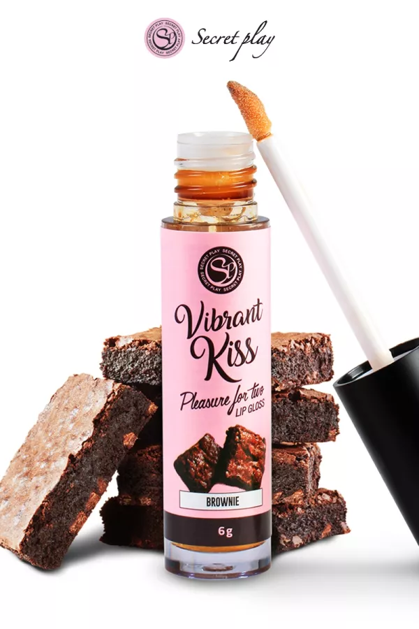 Stimulating lip shine - brownie