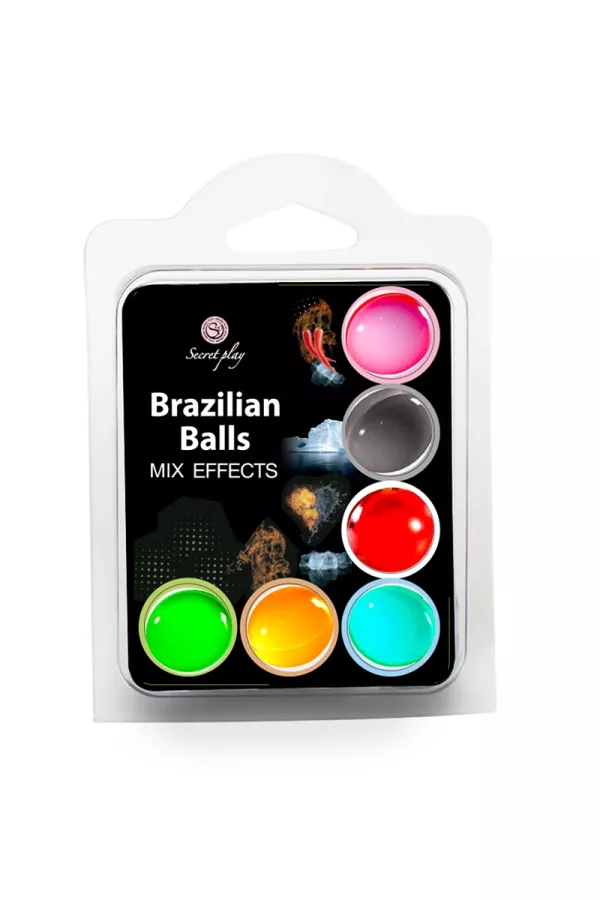 6 Brazilian balls with different effects