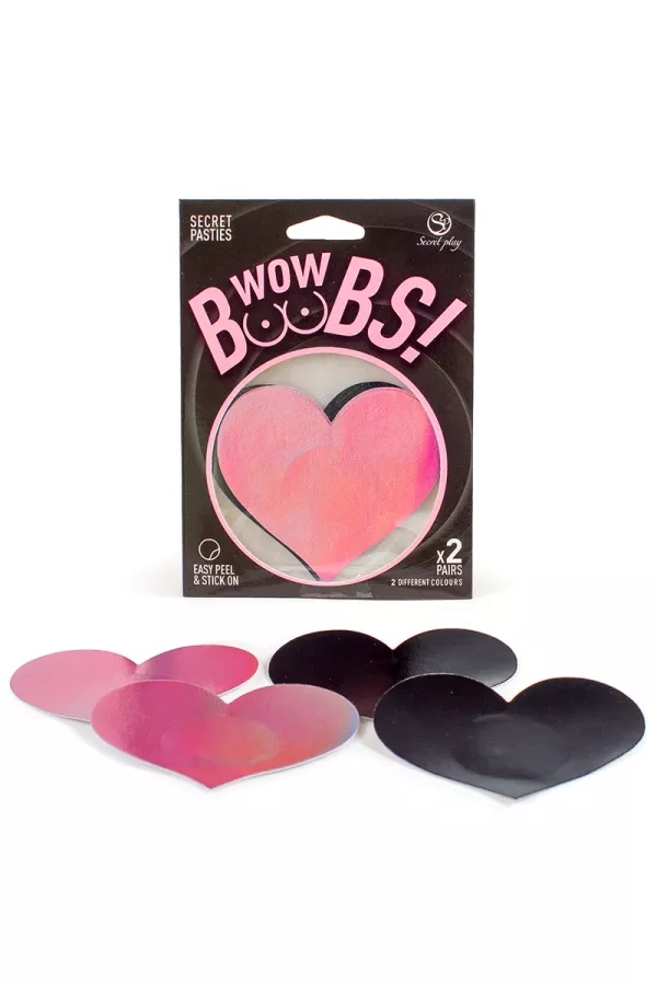 Nipple covers heart Wow Boobs