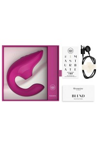 Double stimulateur fushia - Womanizer Blend - Sexshop Tentations