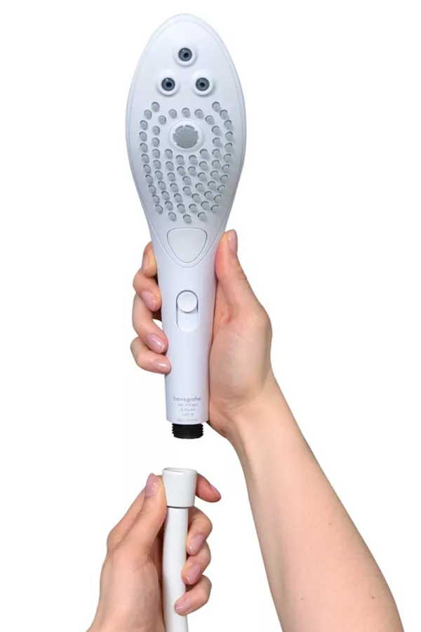 Pommeau de douche avec stimulateur clitoridien - Womanizer Wave - Sexshop Tentations