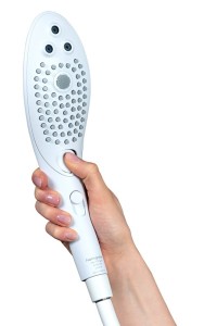 Pommeau de douche avec stimulateur clitoridien - Womanizer Wave - Sexshop Tentations